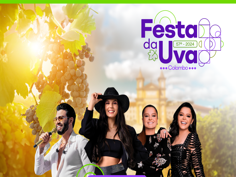 Confira as atrações da 57ª Festa da Uva de Colombo